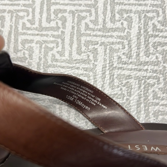 Nine West wedge sandals 10M - Picture 3 of 3